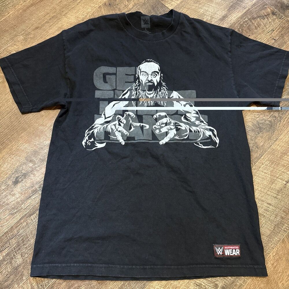 Braun Strowman WWE Authentic Wear Get These Hands Size L T Shirt Black